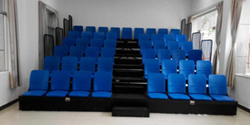 廣州白云區公安消防大隊多媒體室伸縮看臺安裝完畢