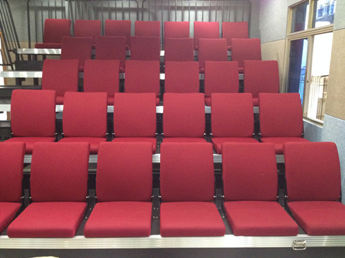 南昌市某公安消防大隊軟包椅伸縮看臺