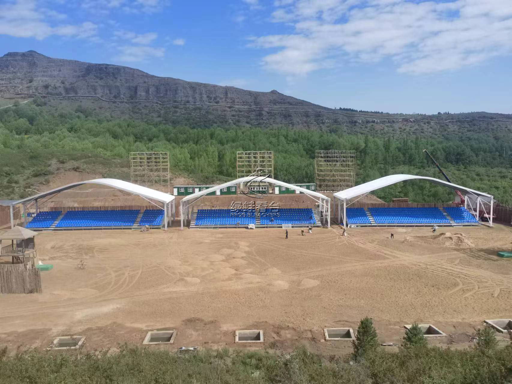 錫林郭勒草原景區看臺座椅項目